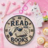 Read More Books Reading Lover Gift ペーパープレート (パーティー)