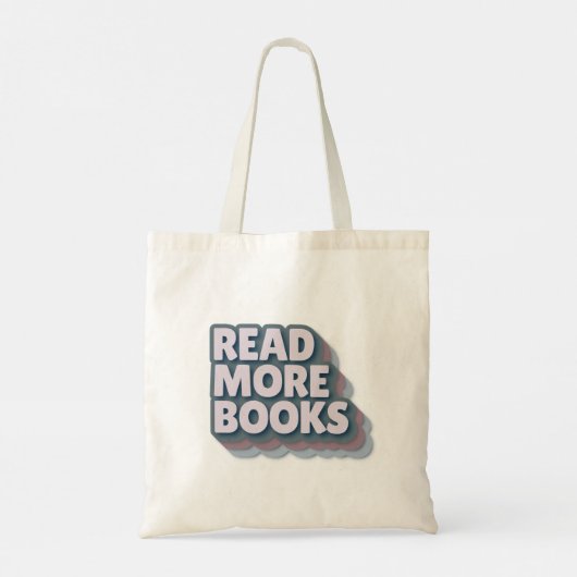 Read More Books Retro Typography Sticker トートバッグ (裏面)