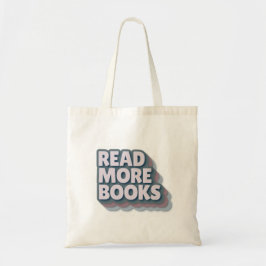 Read More Books Retro Typography Sticker トートバッグ