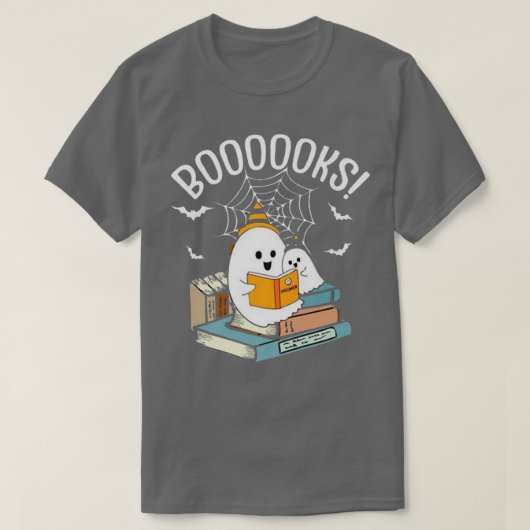 Read more boooooks Cute Ghost Read more boooooks H Tシャツ (デザイン正面)