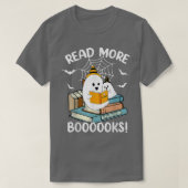 Read More Boooooks Cute Ghost Read More Boooooks H Tシャツ (デザイン正面)