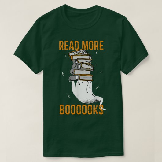 Read more boooooks Cute Ghost Read more boooooks H Tシャツ (デザイン正面)