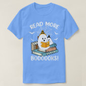 Read More Boooooks Cute Ghost Read More Boooooks H Tシャツ (デザイン正面)