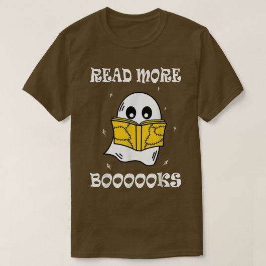 Read more boooooks Cute Ghost Read more boooooks H Tシャツ (デザイン正面)