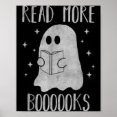 Read More Boooooks Funny Cute Halloween Ghost Read ポスター (正面)