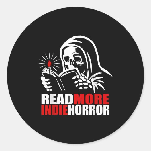 Read More Indie Horror Apparel  ラウンドシール (正面)