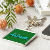 "Read My ADIME" グリーンキーチェーン キーホルダー (側面)