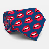 "Read My Lips" luscious mouth Neck Tie ネクタイ (ロール)