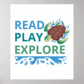 Read • Play • Explore オーシャンアドベンチャーポスター ポスター (正面)