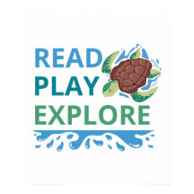 Read • Play • Explore オーシャンアドベンチャーポスター