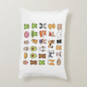 Read Relax & Purr – Cute Cat With Books Sticker |  アクセントクッション (裏面(縦))