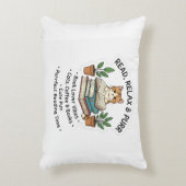 Read Relax & Purr – Cute Cat With Books Sticker |  アクセントクッション (正面(垂直))