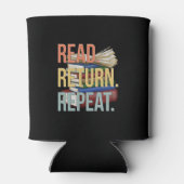 Read Return Repeat Funny Librarian Book Reading 缶クーラー (裏面)