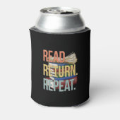 Read Return Repeat Funny Librarian Book Reading 缶クーラー (缶裏面)