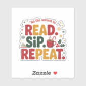 Read Sip Repeat Holiday Reading シール (シート)
