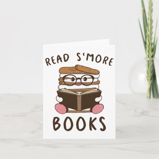 Read Smore' Books Camping Reading Books Lover Camp カード (正面)