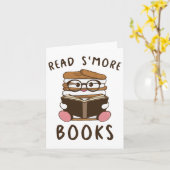 Read Smore' Books Camping Reading Books Lover Camp カード (黄色い花)