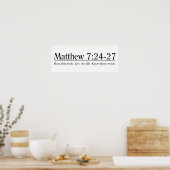 Read the Bible Matthew 7:24-27 ポスター (キッチン)