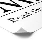 Read the Bible Micah 6:8 ポスター (角)