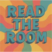 Read The Room Retro シール (正面)