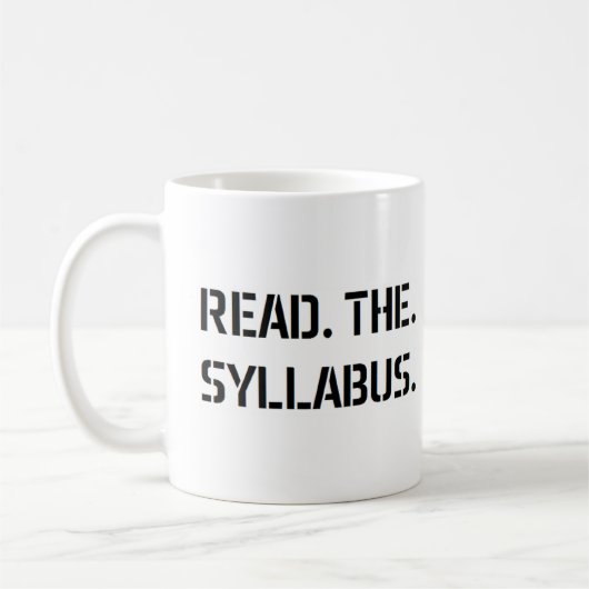 read the syllabus コーヒーマグカップ (左)