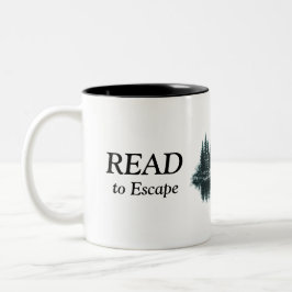 Read to Escape Coffee·Books·Repeat マグカップ 山