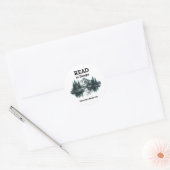 Read to Escape - Introvert Mode: On Sticker ラウンドシール (封筒)