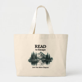Read to Escape – Just One More Chapter Tote Bag ラージトートバッグ