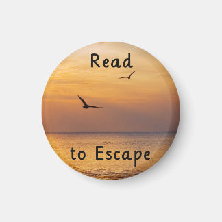 Read to Escape Magnet | Book Lover Reading Quote マグネット