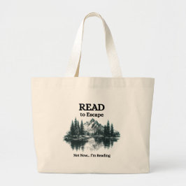 Read to Escape – Not Now I'm Reading Tote Bag ラージトートバッグ