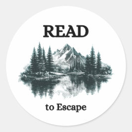 Read to Escape Sticker ラウンドシール