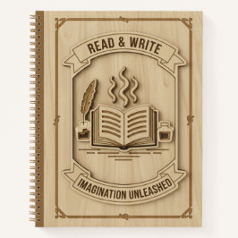 Read & Write Imagination Unleashed Wood Journal ノートブック