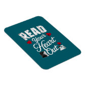 Read Your Heart Out Funny Book Reading Lovers  マグネット (右側)