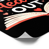 Read Your Heart Out Funny Valentine Teacher Bookwo ポスター (角)