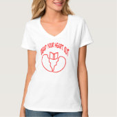Read Your Heart Out Reading Quote Design Tシャツ (正面)