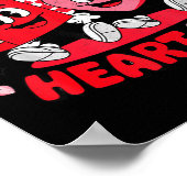 Read Your Heart Out Valentine's Day Retro Teacher  ポスター (角)