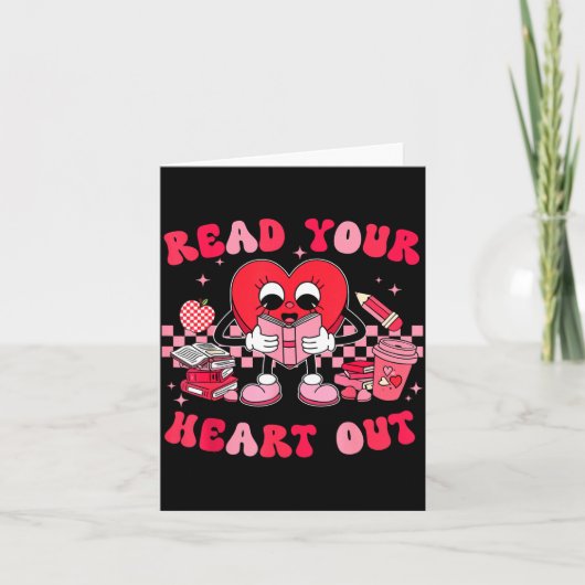 Read Your Heart Out Valentines Day Teachers Book L カード (正面)