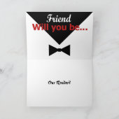 READER招待状(赤色ストライプ) 招待状 (内部)