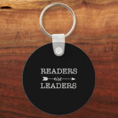 Reader Are Leaders - Uplifting Motivational Slogan キーホルダー (正面)