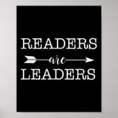 Reader Are Leaders - Uplifting Motivational Slogan ポスター (正面)