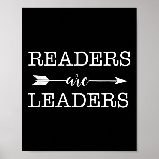 Reader Are Leaders - Uplifting Motivational Slogan ポスター (正面)