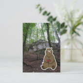 Reader Bear (color) ポストカード (スタンド正面)