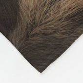 Reader Gift Bear Reading A Book フリースブランケット (角)