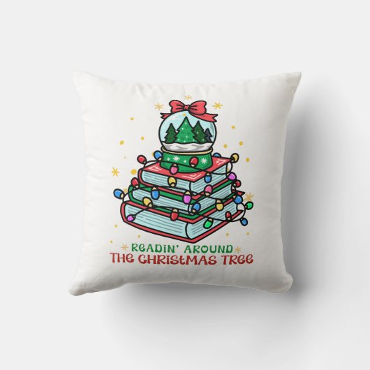 Readin’ Around the Christmas Tree Book Lover クッション (裏面)