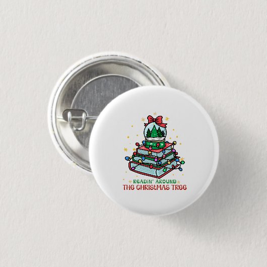 Readin’ Around the Christmas Tree Holiday 缶バッジ (正面&裏面)