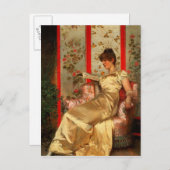 Reading女性 ポストカード (正面/裏面)