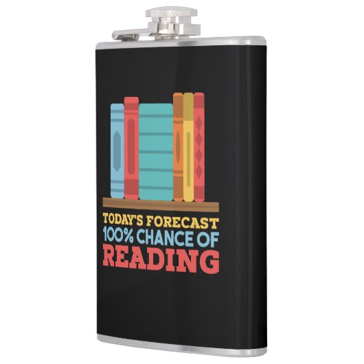 Reading - 100% Chance of Reading Funny Book フラスク (左)