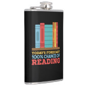 Reading - 100% Chance of Reading Funny Book フラスク (右)