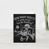 Reading 67 Meme Englieacher Funny 67 Book Lover Hu カード (正面)
