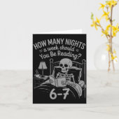 Reading 67 Meme Englieacher Funny 67 Book Lover Hu カード (黄色い花)